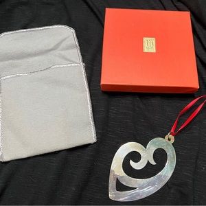 James Avery heart Christmas ornament